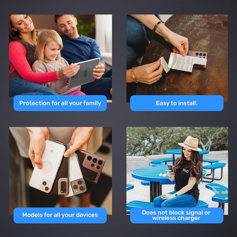 WAVEBLOCK EMF Blocker for Cell Phone - Made for iPhone 17 Air - The Only Patented, Real Scientifically Backed, Lab-Tested 5G-Shield Sticker to Protect You & Your Loved Ones - USA Made White - Image 5
